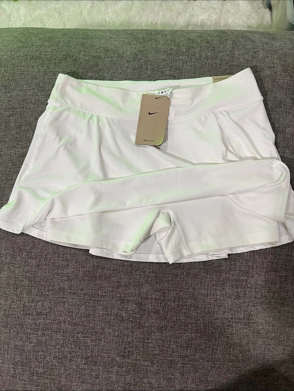 Nike White Women's Athletic Skort with Built-In Shorts
